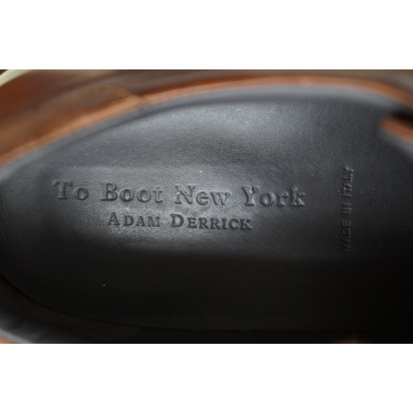 To Boot New York Adam Derrick Leather Lace Up Sneaker Men 12 Handmade In Italy